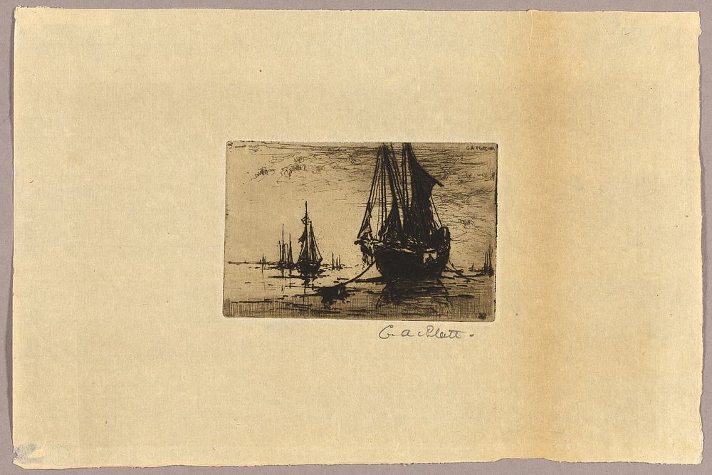 Sketch of a Boat by Charles Adams Platt