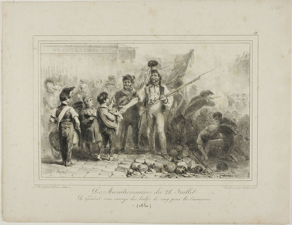 The Munitioners of July 28 by Denis Auguste Marie Raffet