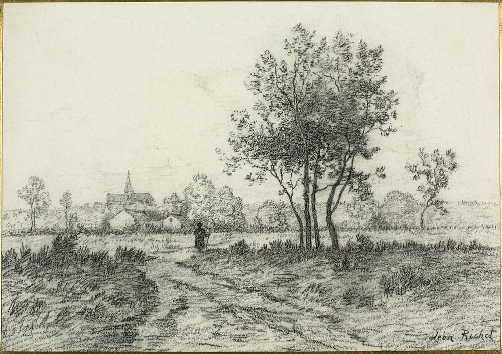 Landscape by Léon Richet