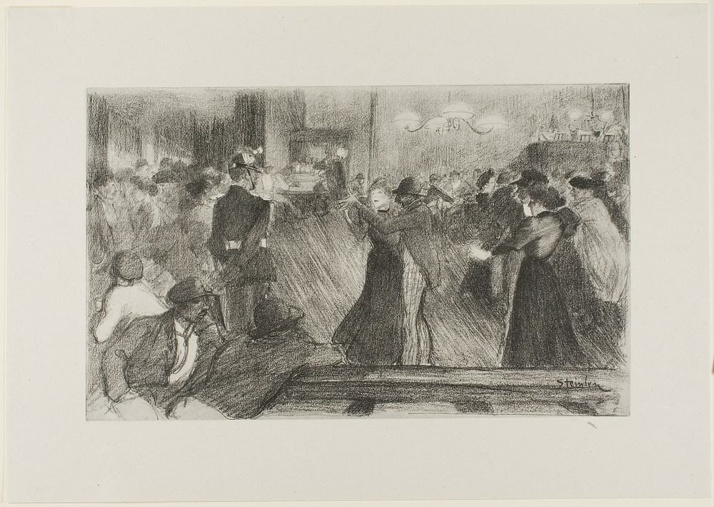 Dance Hall by Théophile-Alexandre Pierre Steinlen