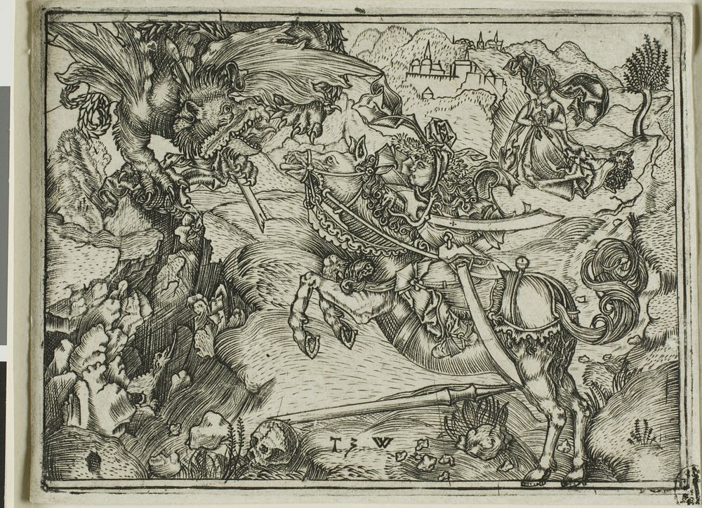 St. George Killing The Dragon by Telman of Wesel