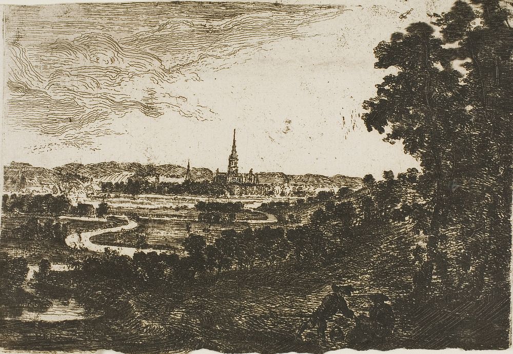 Salisbury from Wilton Park by John Clerk of Eldin