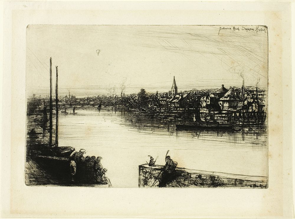 Battersea Reach by Francis Seymour Haden