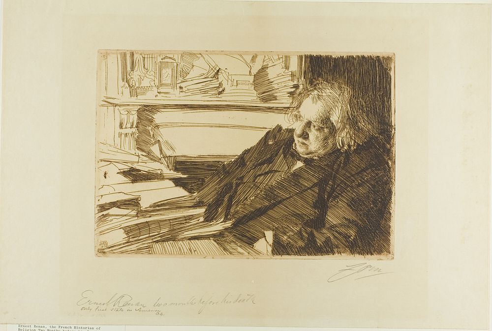 Ernest Renan by Anders Zorn