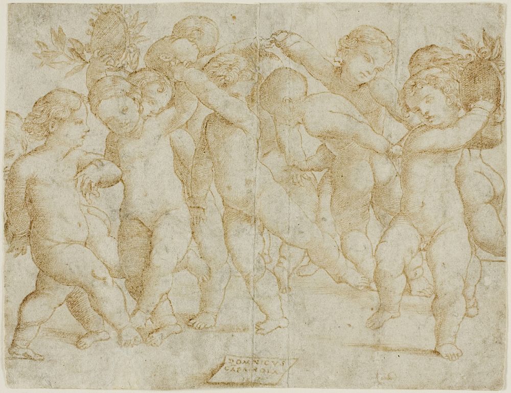 Twelve Children Dancing by Domenico Campagnola