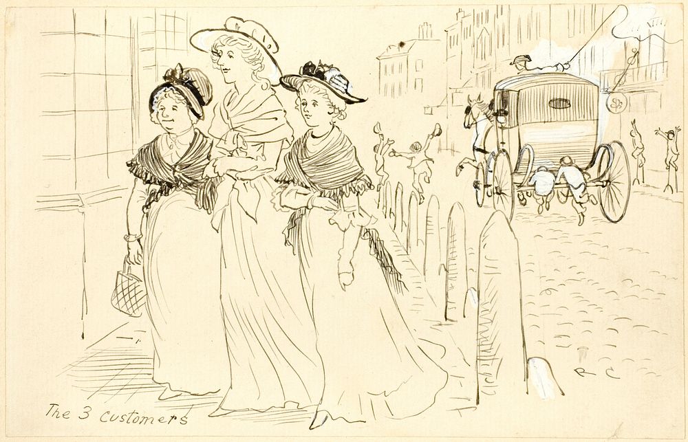 The Three Customers by Randolph Caldecott