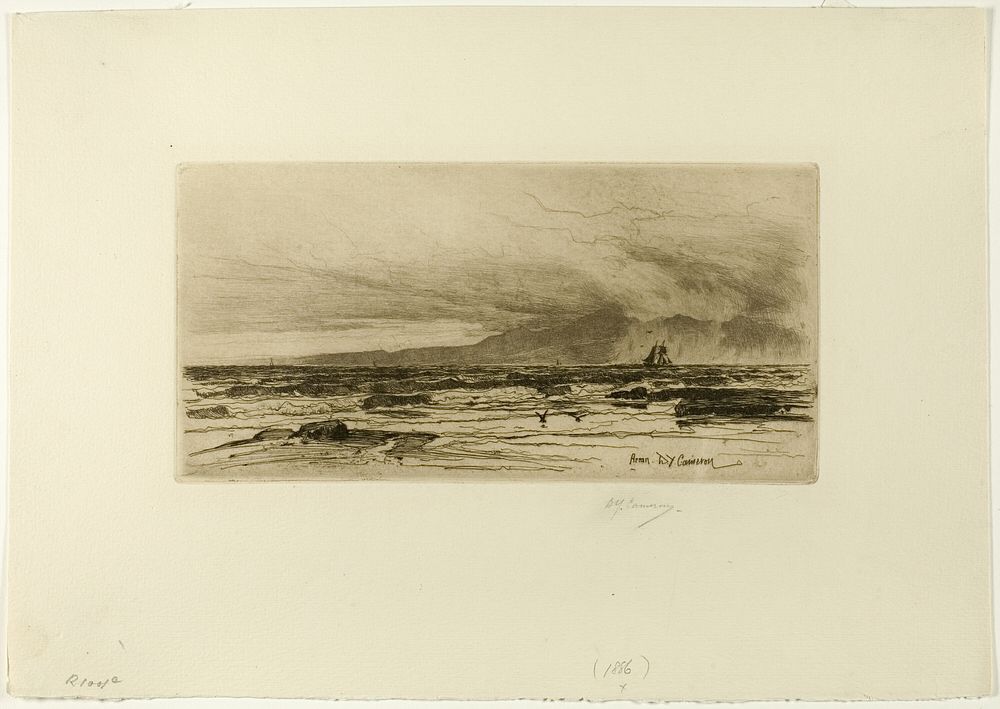 Arran, plate fourteen from the Clyde Set by David Young Cameron