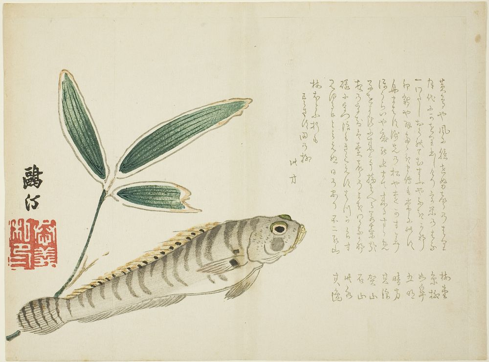 Fish and Bamboo by Maezawa Otei