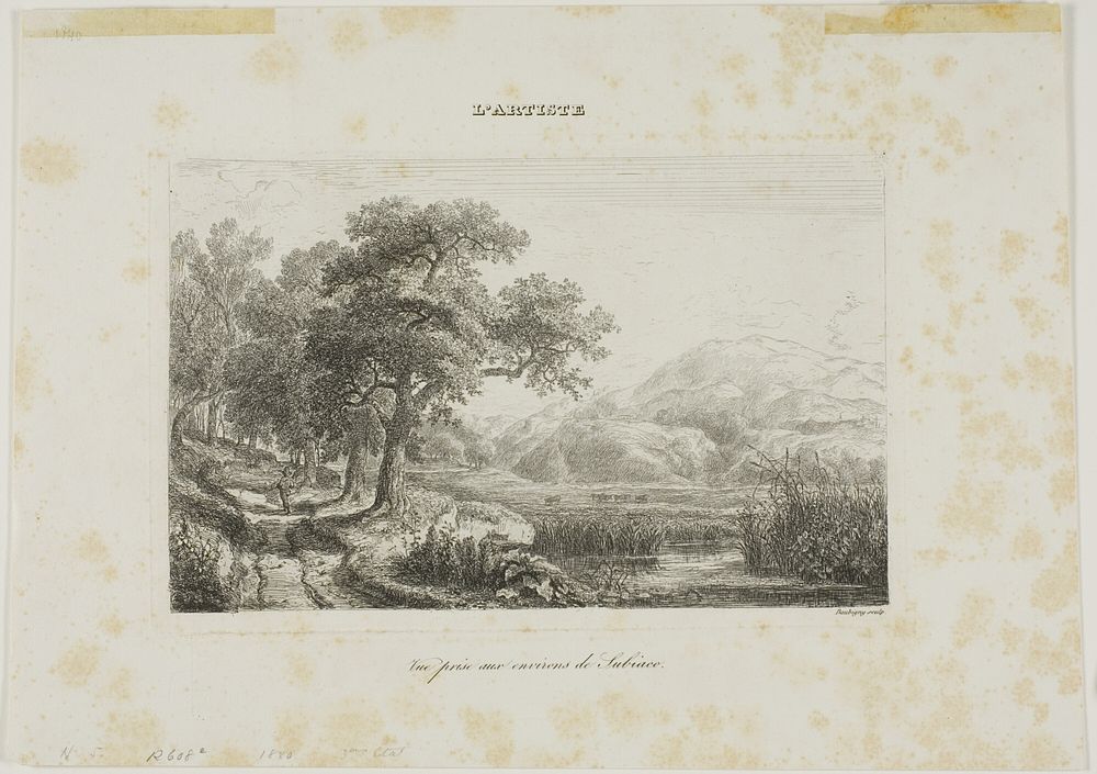 View Taken near Subiaco by Charles François Daubigny