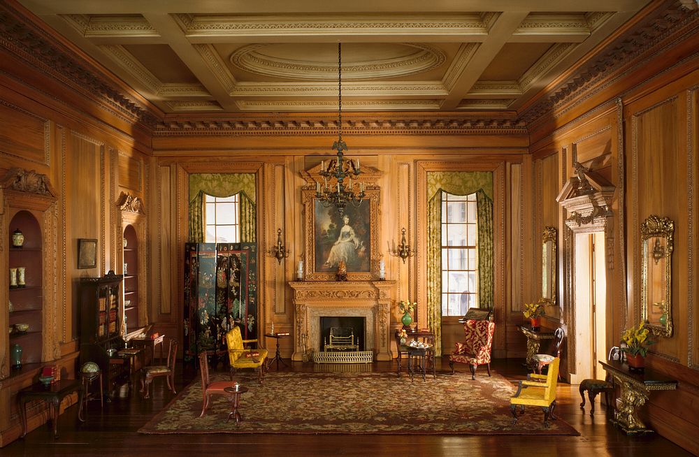 E-7: English Drawing Room of the Early Georgian Period, 1730s by Narcissa Niblack Thorne (Designer)
