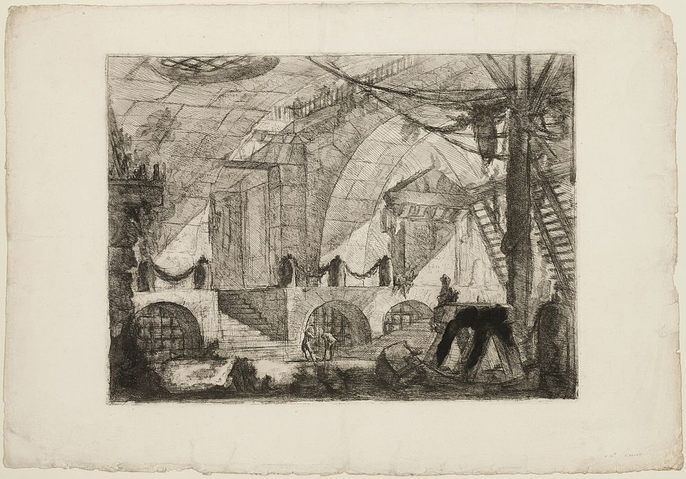 The Sawhorse, plate 12 from Imaginary Prisons by Giovanni Battista Piranesi