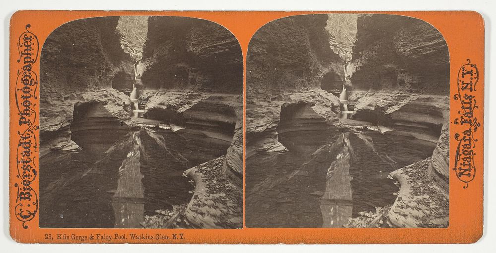 Elfin Gorge and Fairy Pool, Watkins Glen, N.Y. by Charles Bierstadt