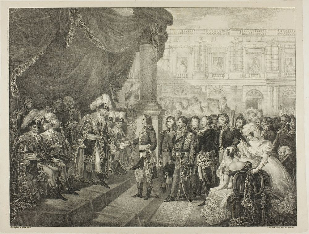 Reception by the Directory, plate 29 from The Political and Military Life of Napoleon by Louis Boulanger