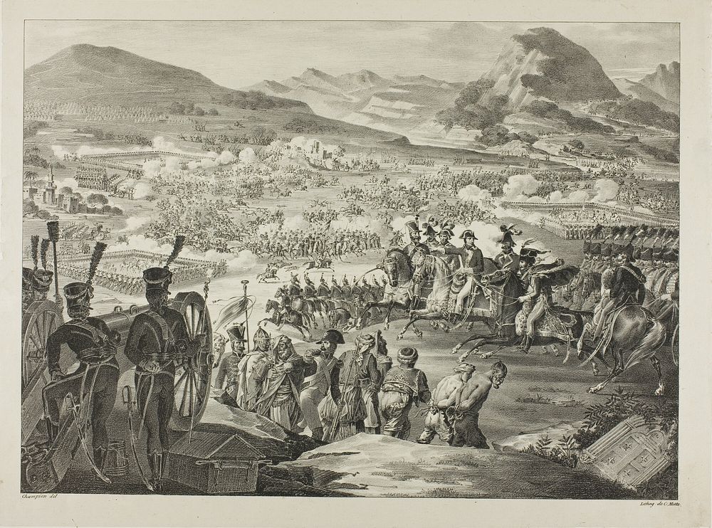 Napoleon in Battle, from The Political and Military Life of Napoleon by A. Champion