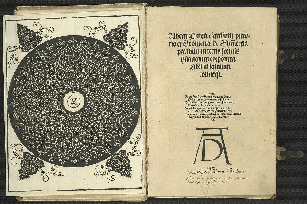 The Third Knot, tipped into The Painter's Manual and other texts by Albrecht Dürer