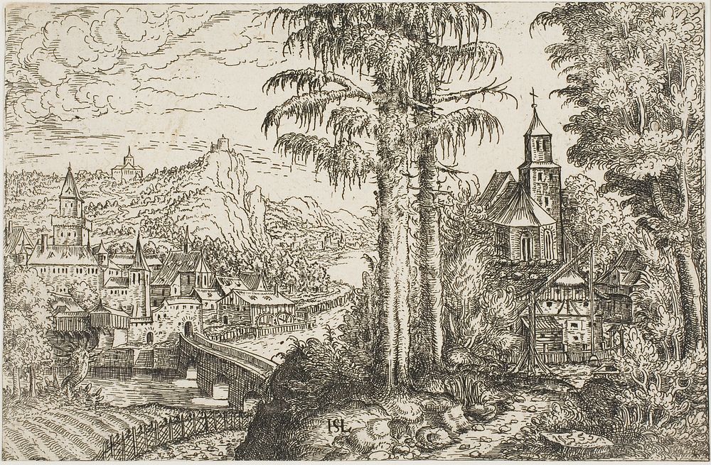 Landscape with a Church by Hanns Lautensack