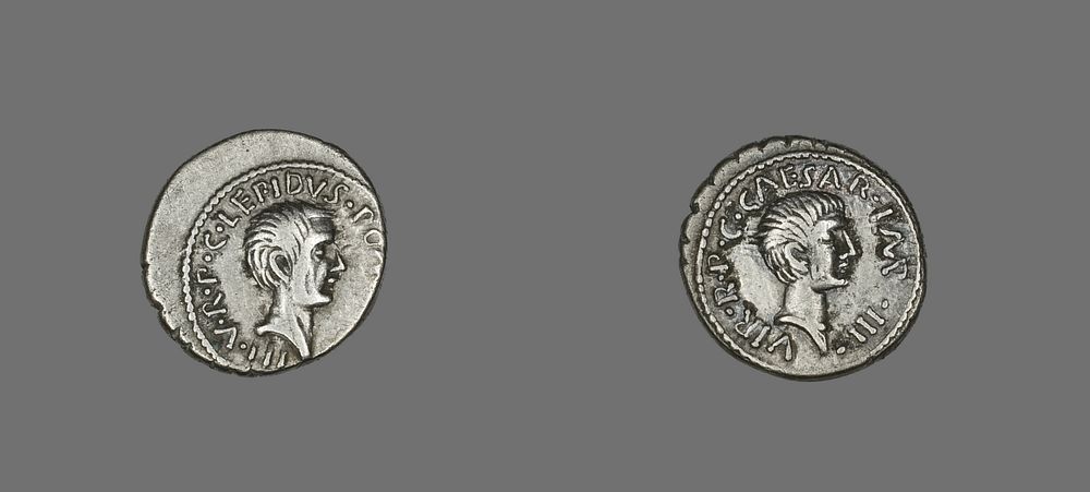 Denarius (Coin) Portraying Lepidus by Ancient Roman