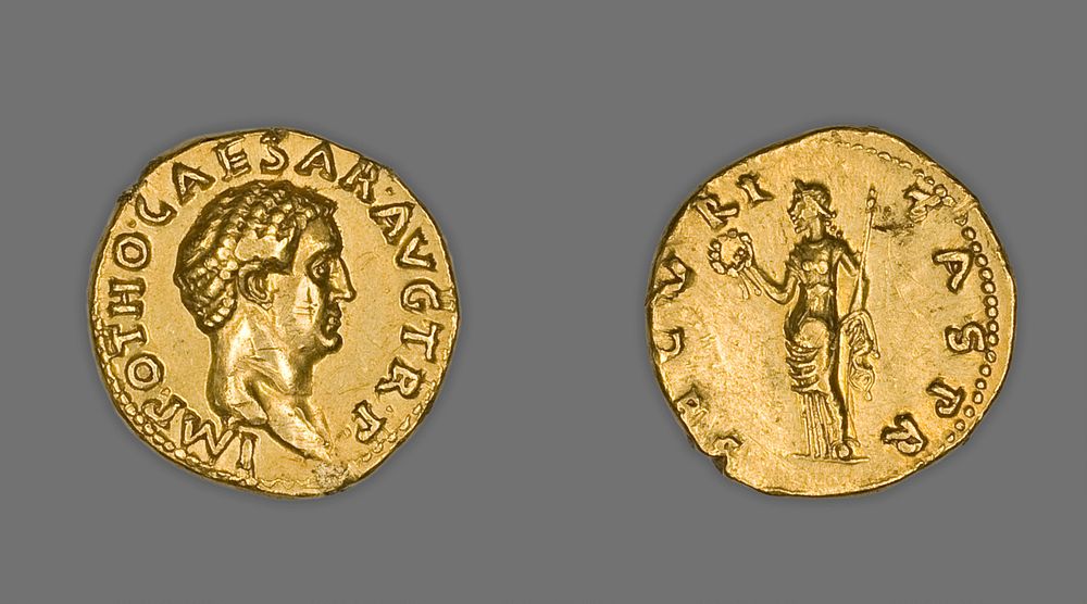 Aureus (Coin) Portraying Emperor Otho by Ancient Roman