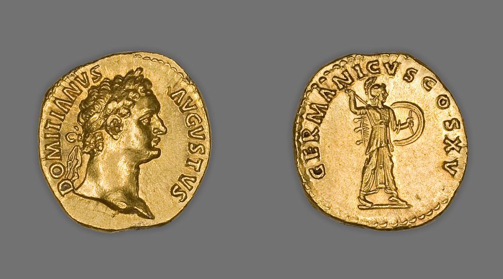 Aureus (Coin) Portraying Emperor Domitian by Ancient Roman