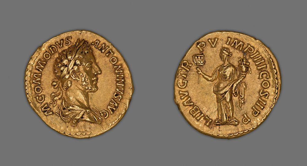 Aureus (Coin) Portraying Emperor Commodus by Ancient Roman