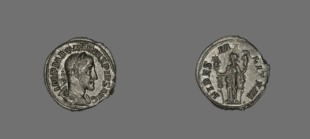 Denarius (Coin) Portraying the Emperor Maximinus by Ancient Roman