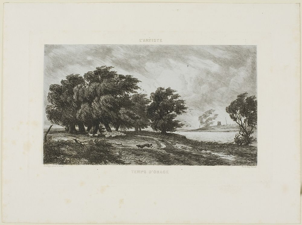 Stormy Weather by Charles François Daubigny