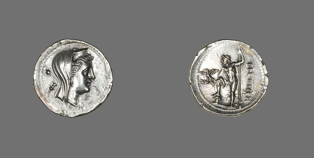 Drachm (Coin) Depicting the Nymph Amphitrite by Ancient Greek