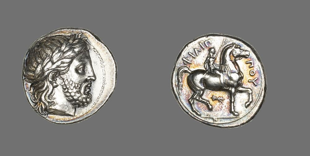 Tetradrachm (Coin) Depicting the God Zeus by Ancient Greek