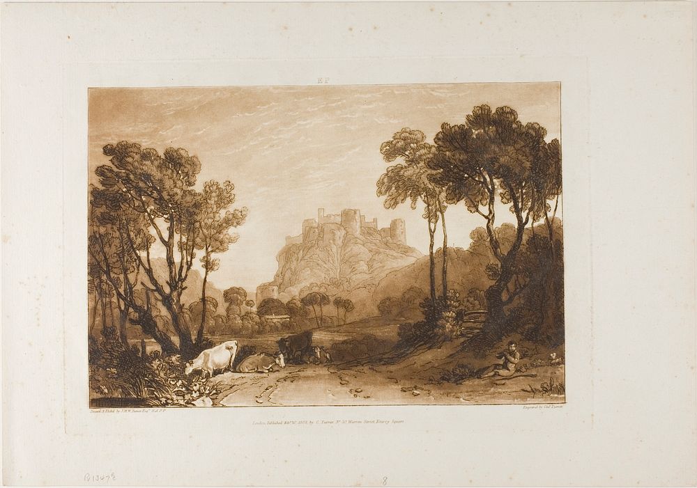 The Castle Above the Meadows by Joseph Mallord William Turner