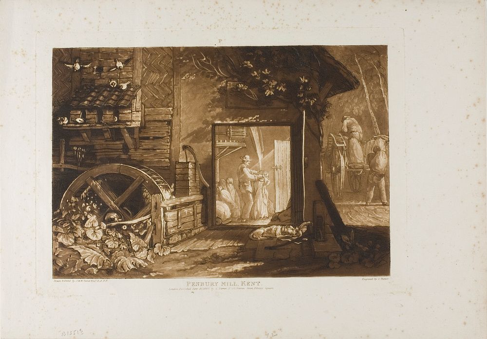 Pembury Mill, Kent, plate 12 from Liber Studiorum by Joseph Mallord William Turner