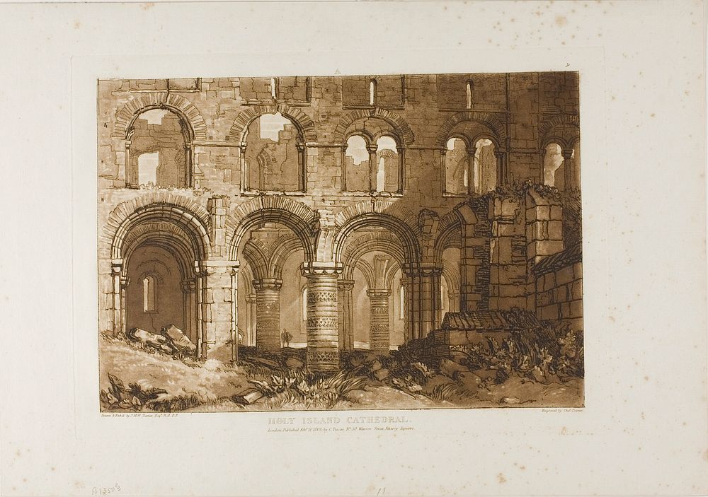 Holy Island Cathedral, plate 11 from Liber Studiorum by Joseph Mallord William Turner
