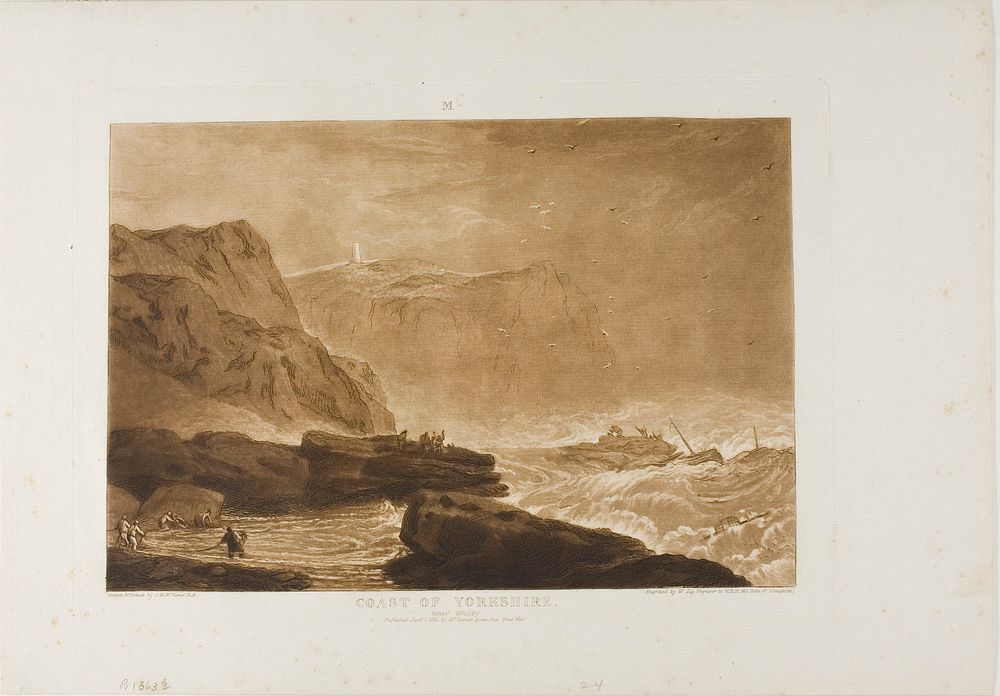 Coast of Yorkshire, plate 24 from Liber Studiorum by Joseph Mallord William Turner