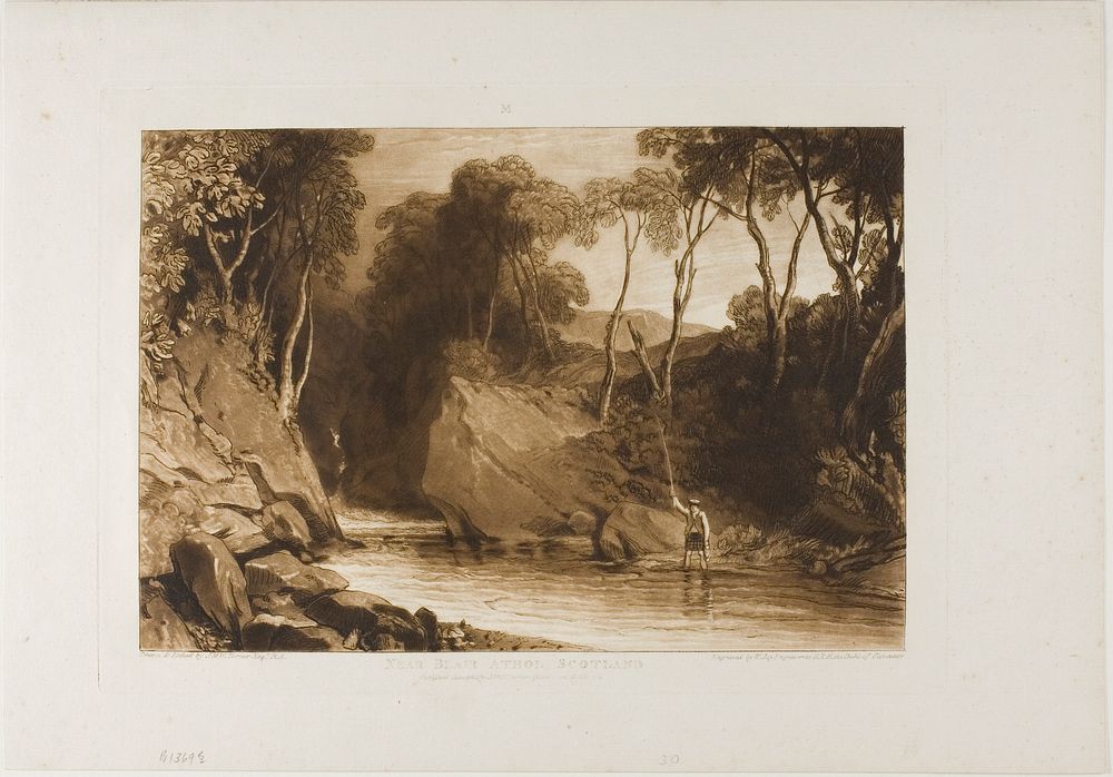 Near Blair Athol, plate 30 from Liber Studiorum by Joseph Mallord William Turner