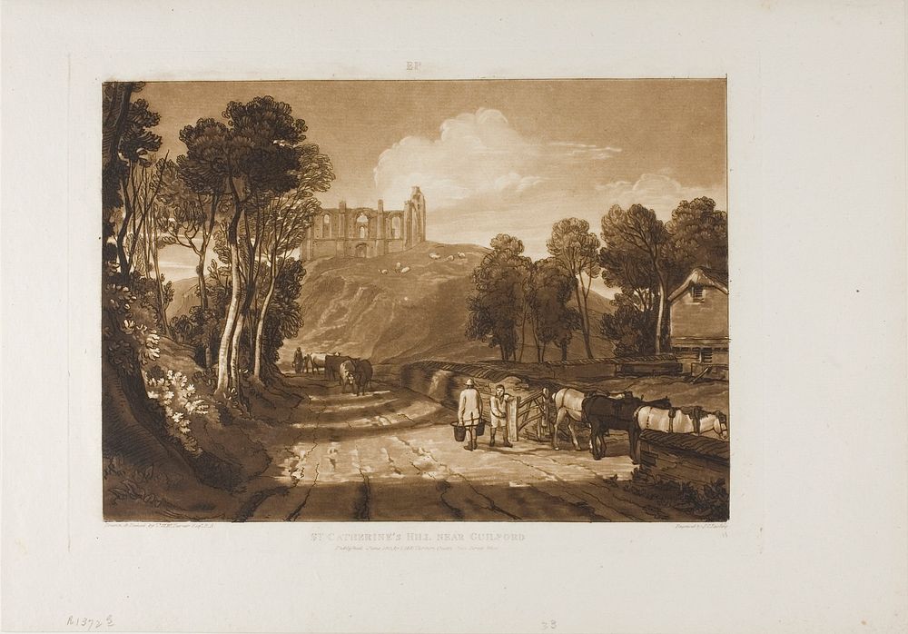 St. Catherine's Hill near Guilford by Joseph Mallord William Turner