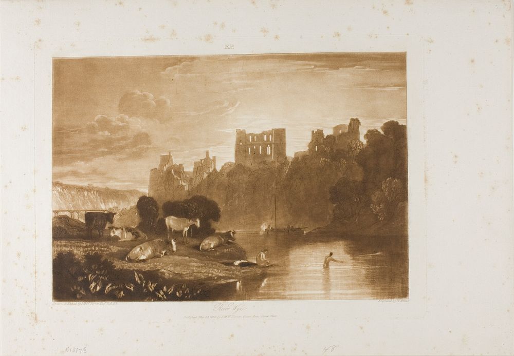 River Wye, plate 48 from Liber Studiorum by Joseph Mallord William Turner