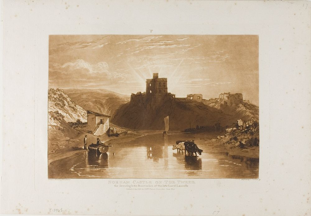 Norham Castle, plate 57 from Liber Studiorum by Joseph Mallord William Turner