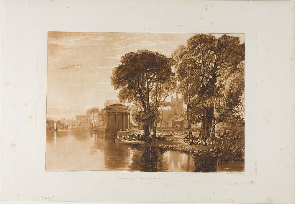 Isleworth, plate 63 from Liber Studiorum by Joseph Mallord William Turner