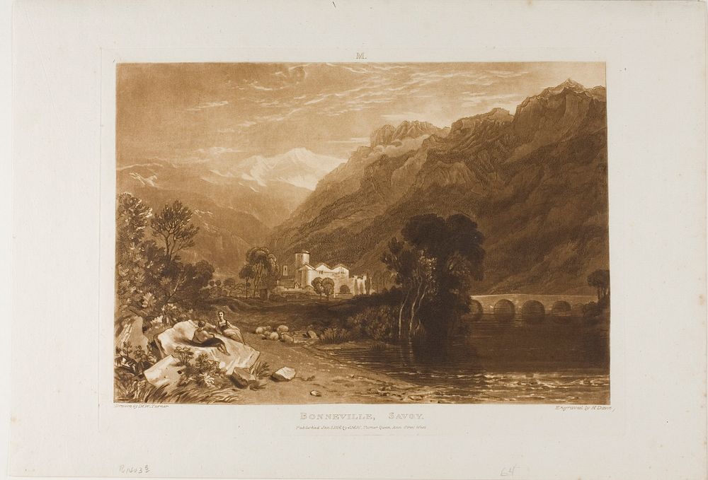 Bonneville, plate 64 from Liber Studiorum by Joseph Mallord William Turner