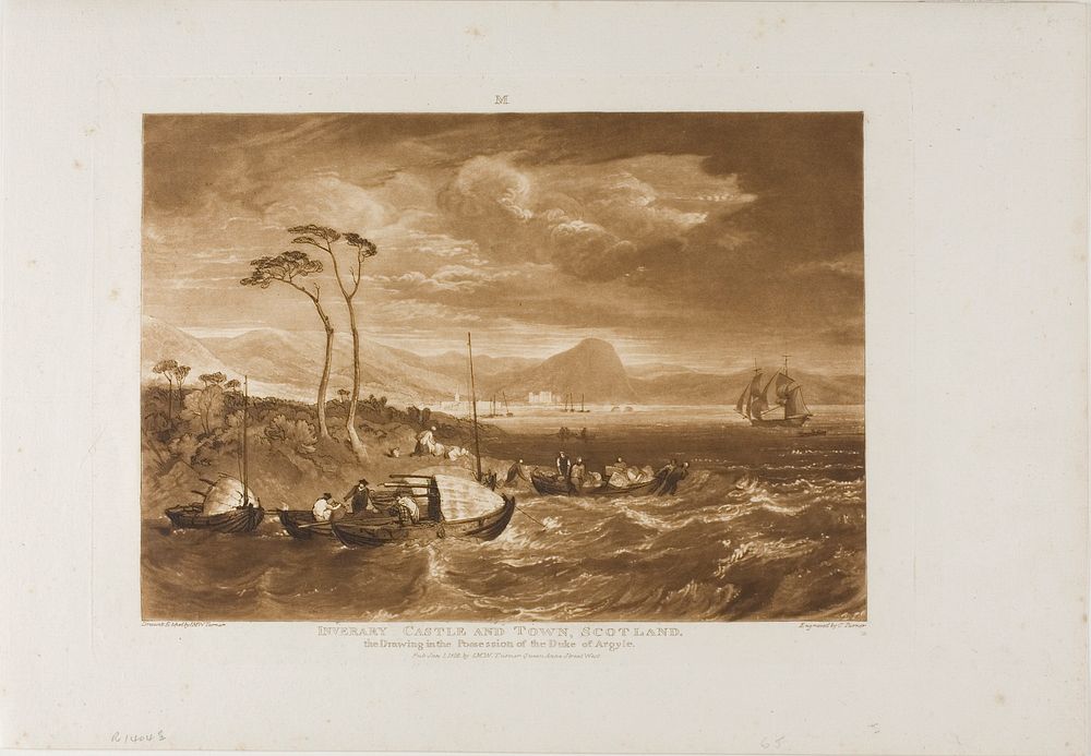 Inverary Castle and Town, plate 65 from Liber Studiorum by Joseph Mallord William Turner
