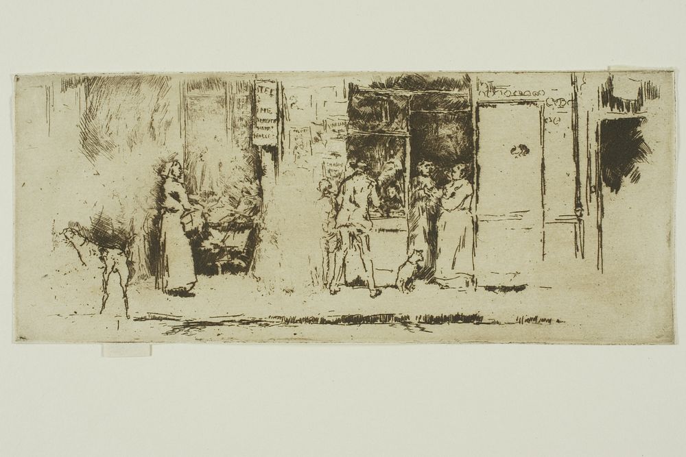 Newspaper-Stall, Rue de Seine by James McNeill Whistler
