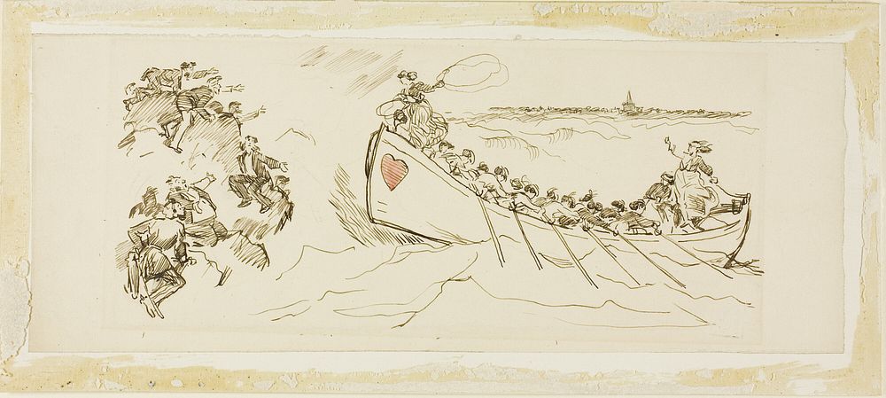 Life Boat Full of Women by Charles Samuel Keene