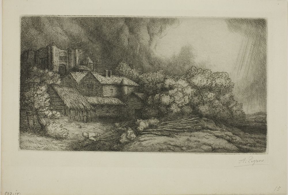 The Abbey Farm by Alphonse Legros