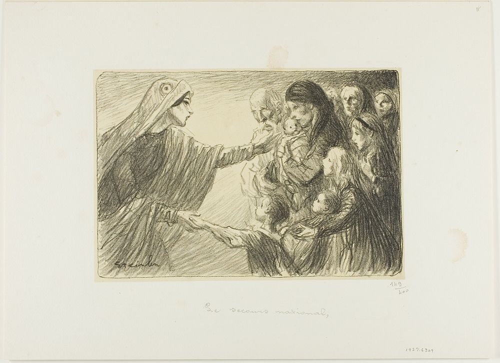 National Assistance by Théophile-Alexandre Pierre Steinlen