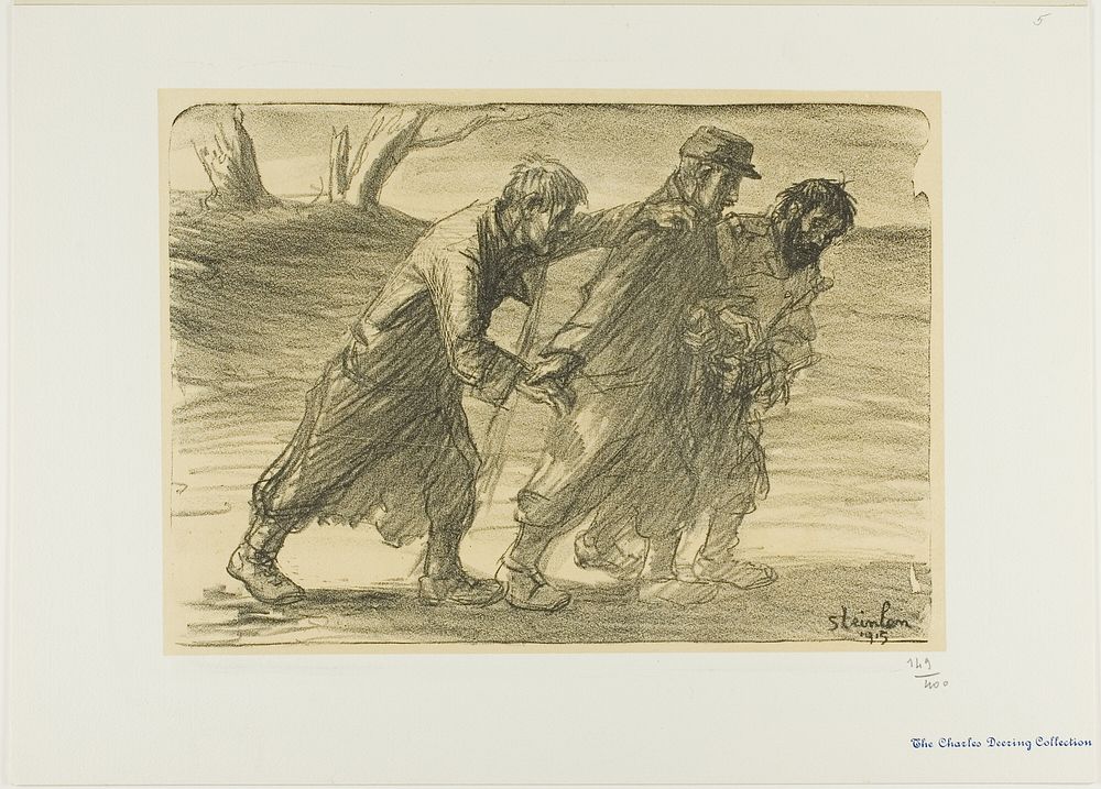 Three Comrades by Théophile-Alexandre Pierre Steinlen