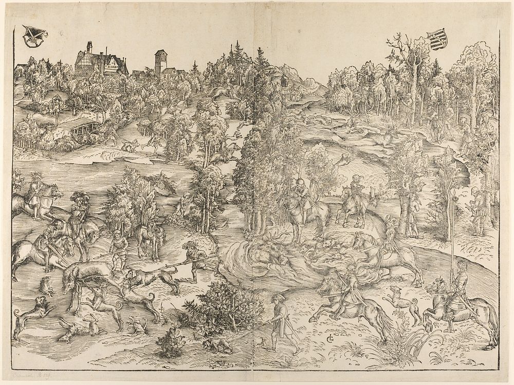 The Stag Hunt by Lucas Cranach, the Elder