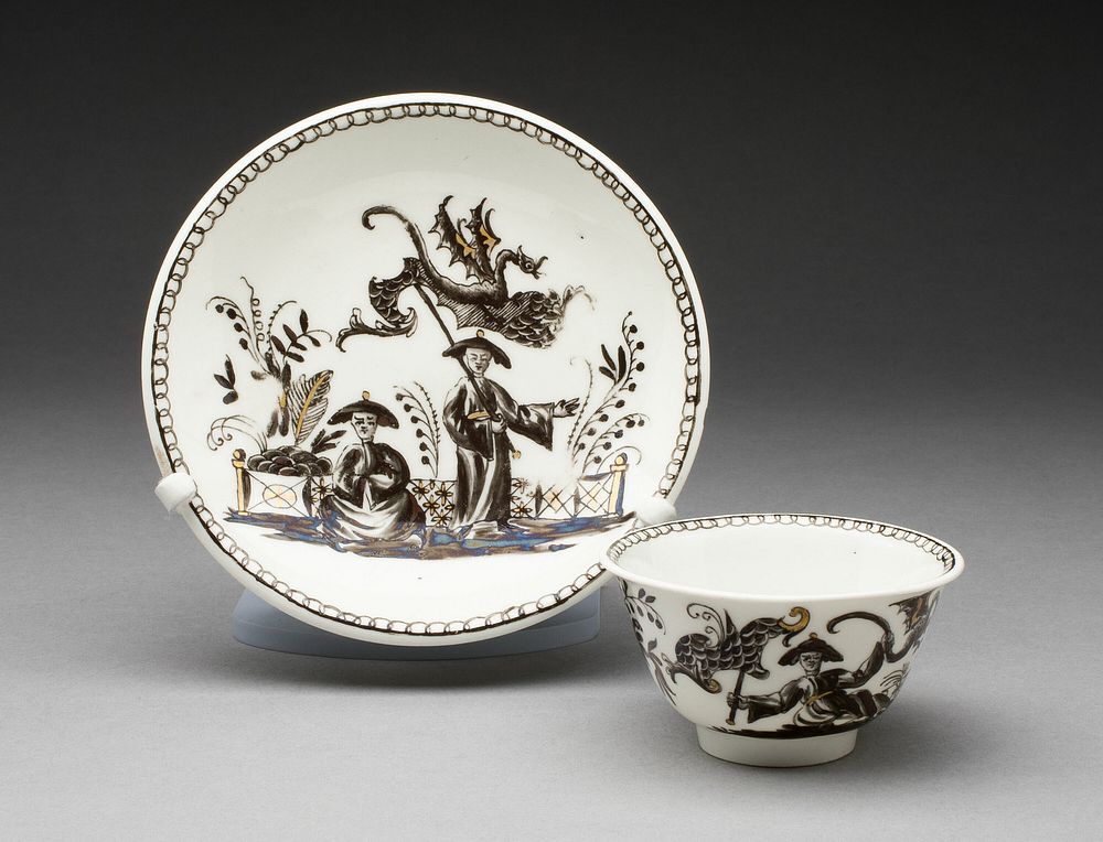 Tea Bowl and Saucer by Du Paquier Porcelain Manufactory