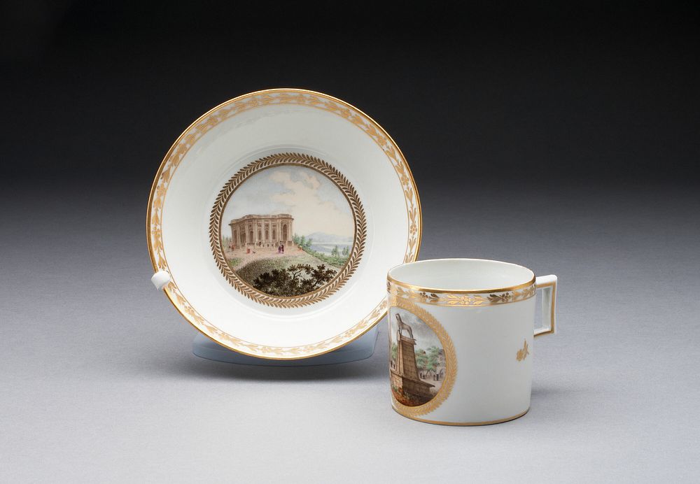 Cup and Saucer by Fürstenberg Porcelain Factory