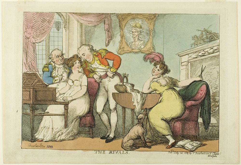 The Rivals by Thomas Rowlandson