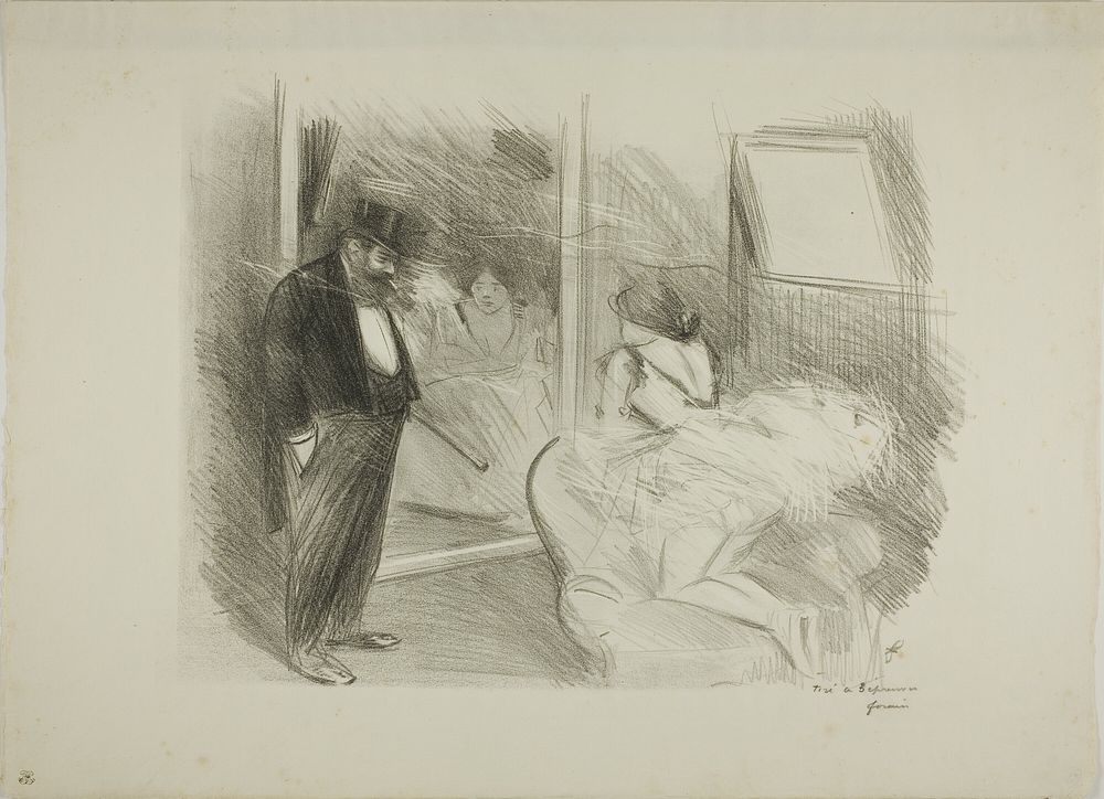 The Dancer's Dressing Room, First Plate by Jean Louis Forain