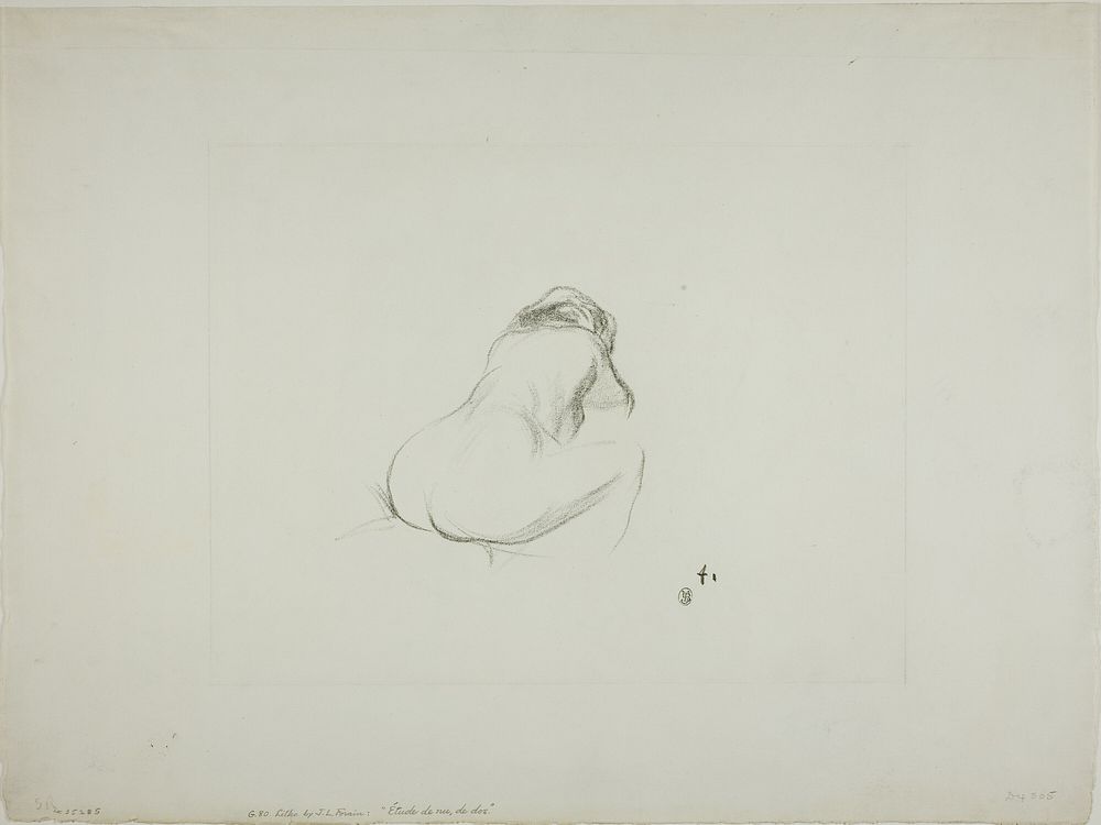 Study of a Nude Woman, from Behind by Jean Louis Forain